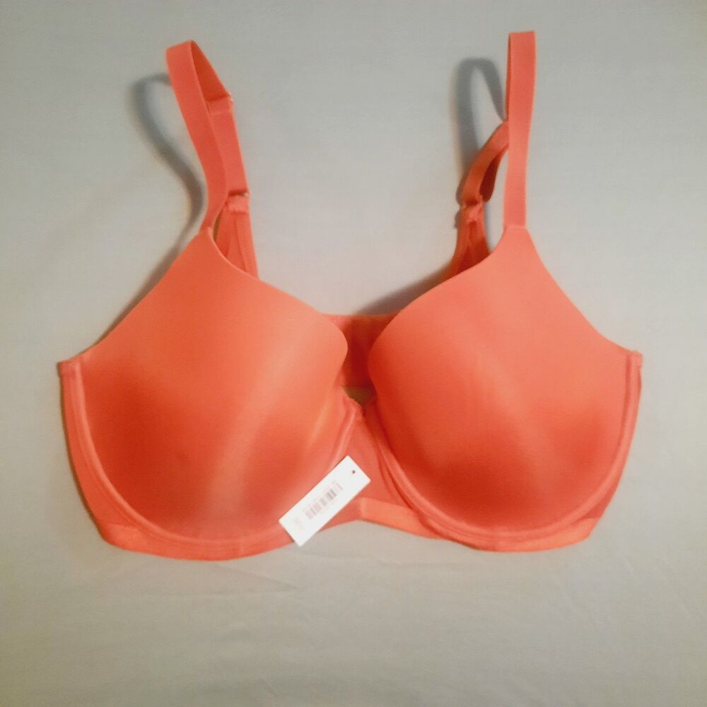 Adore Me Smooth T-Shirt Bra in Coral